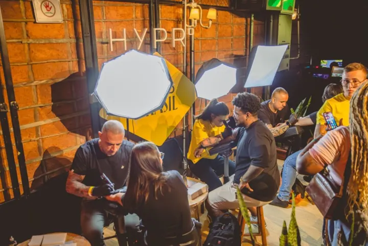 Flash tattoo do AP num evento